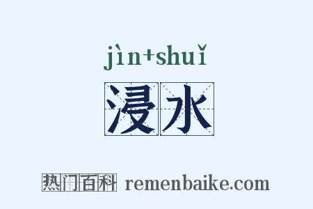 浸水是什么意思的图片